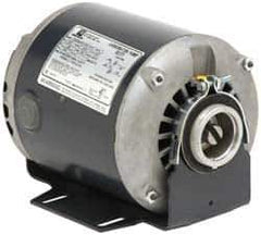 US Motors - 1/4 hp, ODP Enclosure, Auto Thermal Protection, 1,725 RPM, 120/240 Volt, 60/50 Hz, Single Phase Split Phase Motor - Size 48 Frame, Cradle Mount, 1 Speed, Sleeve Bearings, 5.5/2.7 & 4.4/2.2 Full Load Amps, B Class Insulation, Reversible - USA Tool & Supply