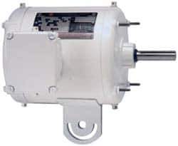 US Motors - 1/4 hp, TEAO Enclosure, Auto Thermal Protection, 1,700 RPM, 115/230 Volt, 60 Hz, Single Phase Permanent Split Capacitor (PSC) Motor - Size 56YZ Frame, Yoke Mount, 1 Speed, Ball Bearings, 3.2/1.6 Full Load Amps, F Class Insulation, Reversible - USA Tool & Supply