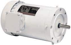 US Motors - 1.5 hp, TENV Enclosure, No Thermal Protection, 3,450 RPM, 208-230/460 Volt, 60 Hz, Three Phase Standard Efficient Motor - Size 56 Frame, C-Face Mount, 1 Speed, Ball Bearings, 4.7-4.6/2.3 Full Load Amps, F Class Insulation, CCW Lead End - USA Tool & Supply