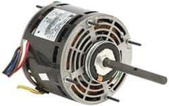 US Motors - 3/4 hp, OAO Enclosure, Auto Thermal Protection, 1,075 RPM, 115 Volt, 60 Hz, Single Phase Permanent Split Capacitor (PSC) Motor - Size 48Y Frame, Hub Mount, 3 Speed, Sleeve Bearings, 9.1 Full Load Amps, B Class Insulation, Reversible - USA Tool & Supply