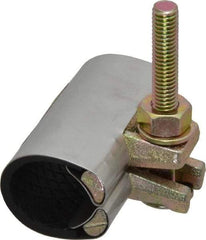 B&K Mueller - 1" Pipe Single Bolt 3" Repair Clamp - For Providing Strong Positive Seal In Repairing Leaking Pipes - USA Tool & Supply