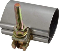 B&K Mueller - 1-1/2" Pipe Single Bolt 3" Repair Clamp - For Providing Strong Positive Seal In Repairing Leaking Pipes - USA Tool & Supply