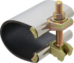 B&K Mueller - 2" Pipe Single Bolt 3" Repair Clamp - For Providing Strong Positive Seal In Repairing Leaking Pipes - USA Tool & Supply