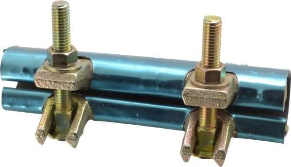 B&K Mueller - 3/4" Pipe Two Bolt 6" Repair Clamp - For Providing Strong Positive Seal In Repairing Leaking Pipes - USA Tool & Supply