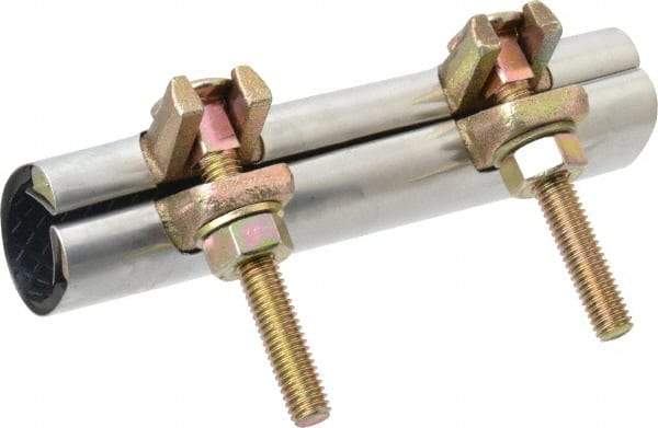B&K Mueller - 1" Pipe Two Bolt 6" Repair Clamp - For Providing Strong Positive Seal In Repairing Leaking Pipes - USA Tool & Supply