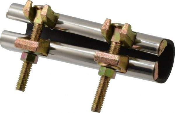 B&K Mueller - 1-1/4" Pipe Two Bolt 6" Repair Clamp - For Providing Strong Positive Seal In Repairing Leaking Pipes - USA Tool & Supply
