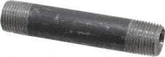 B&K Mueller - 66 Piece, 1/2" Pipe, Black Finished Steel Pipe Nipple Set - Schedule 40, (6) Close, (6) 1-1/2, (6) 2, (6) 2-1/2, (6) 3, (6) 3-1/2, (6) 4, (6) 4-1/2, (6) 5, (6) 5-1/2, (6) 6 - USA Tool & Supply