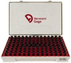 Vermont Gage - 125 Piece, 0.501-0.625 Inch Diameter Plug and Pin Gage Set - Plus 0.0002 Inch Tolerance, Class ZZ - USA Tool & Supply