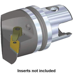 Kennametal - Right Hand Cut, Size KM32, VN.. Insert Compatiblity, Internal or External Modular Turning & Profiling Cutting Unit Head - 27mm Ctr to Cutting Edge, 35mm Head Length, Through Coolant, Series M-Clamping - USA Tool & Supply