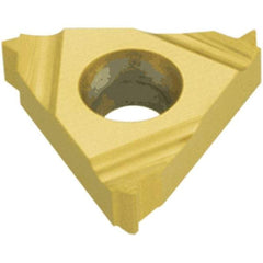Iscar - 22ER External Right Hand 7 UN Laydown Threading Insert - Grade IC908, TiAlN Coated Carbide, 12.7mm Inscribed Circle - USA Tool & Supply