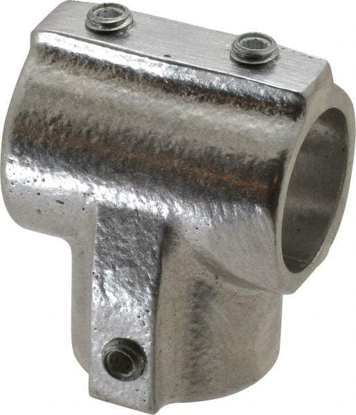 Hollaender - 3/4" Pipe, 90° Three Socket Tee, Aluminum Alloy Tee Pipe Rail Fitting - Bright Finish - USA Tool & Supply