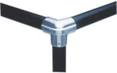 Hollaender - 3/4" Pipe, Side Outlet Elbow, Aluminum Alloy Elbow Pipe Rail Fitting - Bright Finish - USA Tool & Supply