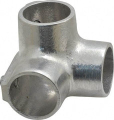 Hollaender - 1" Pipe, Side Outlet Elbow, Aluminum Alloy Elbow Pipe Rail Fitting - Bright Finish - USA Tool & Supply