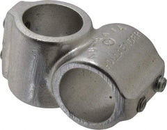 Hollaender - 1" Pipe, Short Barrel Crossover, Aluminum Alloy Cross Pipe Rail Fitting - Bright Finish - USA Tool & Supply