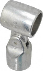 Hollaender - 1-1/2" Pipe, Adjustable Elbow Assembly, Aluminum Alloy Elbow Pipe Rail Fitting - Bright Finish - USA Tool & Supply