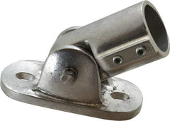 Hollaender - 1-1/2" Pipe, Adjustable Flange, Aluminum Alloy Flange Pipe Rail Fitting - USA Tool & Supply
