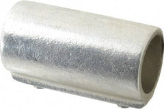 Hollaender - 1" Pipe, Aluminum Alloy Straight Coupling Pipe Rail Fitting - Bright Finish - USA Tool & Supply