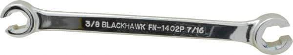 Blackhawk by Proto - 3/8 x 7/16", Full Polish, Open End Flare Nut Wrench - 6 Points, 6-5/16" OAL, Steel, Double End Head - USA Tool & Supply