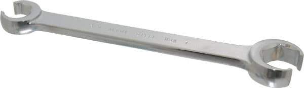 Blackhawk by Proto - 3/4 x 1", Full Polish, Open End Flare Nut Wrench - 6 Points, 9-13/64" OAL, Steel, Double End Head - USA Tool & Supply