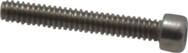 Value Collection - #1-64 UNC Hex Socket Drive, Socket Cap Screw - Grade 18-8 & Austenitic A2 Stainless Steel, Fully Threaded, 1/2" Length Under Head - USA Tool & Supply