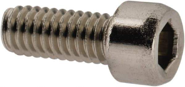 Value Collection - #3-56 UNF Hex Socket Drive, Socket Cap Screw - Grade 18-8 & Austenitic A2 Stainless Steel, Fully Threaded, 1/4" Length Under Head - USA Tool & Supply