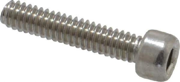 Value Collection - #5-40 UNC Hex Socket Drive, Socket Cap Screw - Grade 18-8 & Austenitic A2 Stainless Steel, Fully Threaded, 5/8" Length Under Head - USA Tool & Supply
