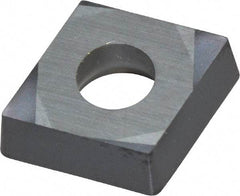 Kennametal - CCGT21.51 LF Grade KCU10 Carbide Turning Insert - AlTiN Finish, 80° Diamond, 1/4" Inscr Circle, 3/32" Thick, 1/64" Corner Radius - USA Tool & Supply