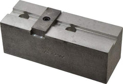 Abbott Workholding Products - 12" & Up Chuck Capacity, Tongue & Groove Attachment, Square Soft Lathe Chuck Jaw - 3 Jaws, Aluminum, 2-1/2" Btw Mount Hole Ctrs, 5-1/2" Long x 2" Wide x 2" High, 1/2" Groove, 1/2" Fastener - USA Tool & Supply