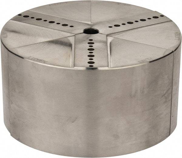 Abbott Workholding Products - 6" & Up Chuck Capacity, Northfield Attachment, Round Soft Lathe Chuck Jaw - 3 Jaws, Aluminum, 5.92" Wide x 3" High - USA Tool & Supply