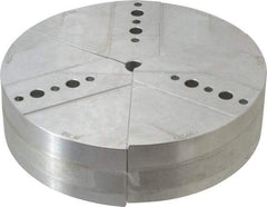 Abbott Workholding Products - 8" & Up Chuck Capacity, Northfield Attachment, Round Soft Lathe Chuck Jaw - 3 Jaws, Aluminum, 7.92" Wide x 2" High - USA Tool & Supply