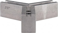 Abbott Workholding Products - 8" & Up Chuck Capacity, 1.5mm x 60° Serrated Attachment, Square Soft Lathe Chuck Jaw - 3 Jaws, Steel, 63/64" Btw Mount Hole Ctrs, 4" Long x 1-1/2" Wide x 2" High, 0.5512" Groove, 0.4724" & 12mm Fastener - USA Tool & Supply