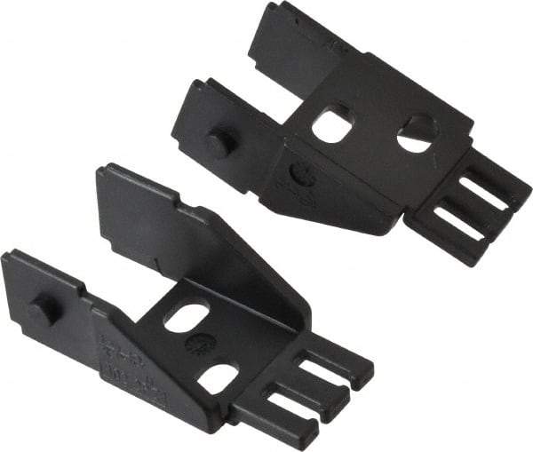 Igus - 1.42 Inch Outside Width x 0.94 Inch Outside Height, Cable and Hose Carrier Steel Zipper Mounting Bracket Set - 1-1/2 Inch Bend Radius, 0.98 Inch Inside Width x 0.67 Inch Inside Height - USA Tool & Supply