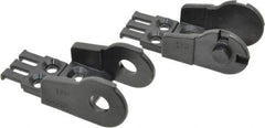 Igus - 1.61 Inch Outside Width x 1.38 Inch Outside Height, Cable and Hose Carrier Plastic Open Mounting Bracket Set - 2.17 Inch Bend Radius, 0.98 Inch Inside Width x 0.98 Inch Inside Height - USA Tool & Supply