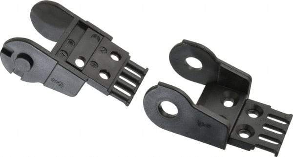 Igus - 2.13 Inch Outside Width x 1.38 Inch Outside Height, Cable and Hose Carrier Plastic Open Mounting Bracket Set - 2.17 Inch Bend Radius, 1.05 Inch Inside Width x 0.98 Inch Inside Height - USA Tool & Supply