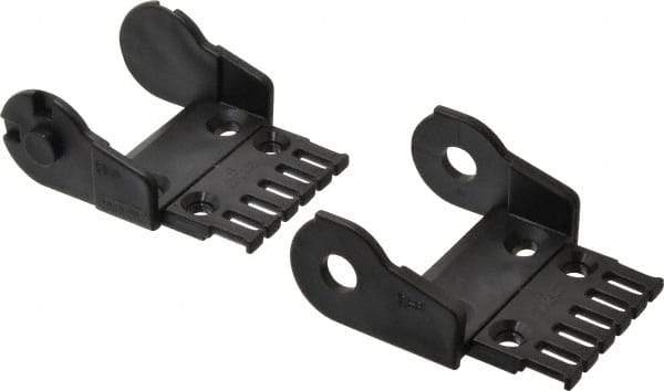 Igus - 2.87 Inch Outside Width x 1.38 Inch Outside Height, Cable and Hose Carrier Plastic Open Mounting Bracket Set - 2.17 Inch Bend Radius, 2.24 Inch Inside Width x 0.98 Inch Inside Height - USA Tool & Supply