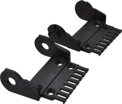 Igus - 3.36 Inch Outside Width x 1.38 Inch Outside Height, Cable and Hose Carrier Plastic Open Mounting Bracket Set - 2.17 Inch Bend Radius, 3.03 Inch Inside Width x 0.98 Inch Inside Height - USA Tool & Supply