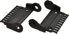 Igus - 4.69 Inch Outside Width x 1.38 Inch Outside Height, Cable and Hose Carrier Plastic Open Mounting Bracket Set - 4.92 Inch Bend Radius, 4.06 Inch Inside Width x 0.98 Inch Inside Height - USA Tool & Supply