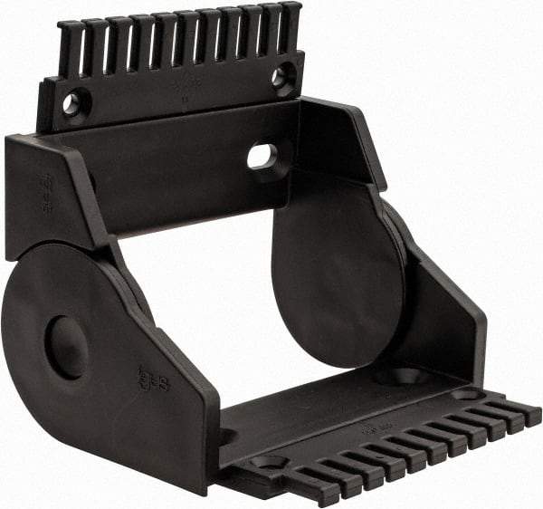 Igus - 5.31 Inch Outside Width x 2.52 Inch Outside Height, Cable and Hose Carrier Plastic Open Mounting Bracket Set - 3.94 Inch Bend Radius, 4.53 Inch Inside Width x 1.77 Inch Inside Height - USA Tool & Supply