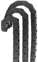 Igus - 6 Ft. Long, Igumid G, Fixed Open Cable and Hose Carrier - 1.97 Inch Inside Width x 0.41 Inch Inside Height, 2.24 Inch Outside Width x 0.59 Inch Outside Height, 1.1 Inch Bend Radius - USA Tool & Supply