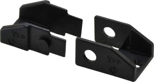 Igus - 0.89 Inch Outside Width x 0.59 Inch Outside Height, Cable and Hose Carrier Plastic Zipper Mounting Bracket Set - 1.1 Inch Bend Radius, 0.63 Inch Inside Width x 0.41 Inch Inside Height - USA Tool & Supply