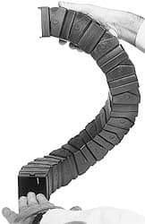 Igus - 1 Ft. Long, Igumid G, Snap Open Cable and Hose Carrier - 1.97 Inch Inside Width x 1.97 Inch Inside Height, 2.68 Inch Outside Width x 2.68 Inch Outside Height, 7.87 Inch Bend Radius - USA Tool & Supply