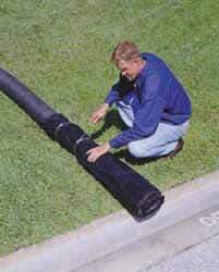 UltraTech - 8 Inch Diameter Pipe Sock - For Use with Oil and Sediment, Helps Comply with NPDES and 40 CFR 122.26 - USA Tool & Supply