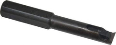 Made in USA - 0.475" Min Bore Diam, 3-1/4" OAL, 1/2" Shank Diam, Indexable Boring Bar - 1-3/4" Max Bore Depth, TPEE 730 Insert, Clamp Holding Method - USA Tool & Supply