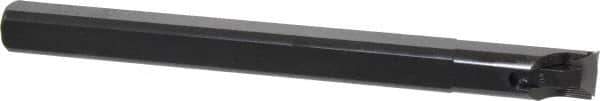 Made in USA - 0.8" Min Bore Diam, 8" OAL, 3/4" Shank Diam, Indexable Boring Bar - TPG 320 Insert, Clamp Holding Method - USA Tool & Supply