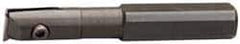 APT - 9/16" Min Bore Diam, 4-1/8" OAL, 1/2" Shank Diam, Indexable Boring Bar - 2-5/8" Max Bore Depth, TPG 221 Insert, Screw Holding Method - USA Tool & Supply