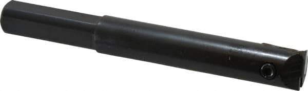 APT - 5/8" Min Bore Diam, 4-1/2" OAL, 1/2" Shank Diam, Indexable Boring Bar - 3" Max Bore Depth, TPG 221 Insert, Screw Holding Method - USA Tool & Supply