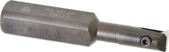 APT - 1/2" Min Bore Diam, 3-1/2" OAL, 3/4" Shank Diam, Indexable Boring Bar - 1-1/2" Max Bore Depth, TPG 221 Insert, Screw Holding Method - USA Tool & Supply