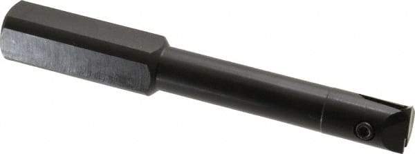 APT - 5/8" Min Bore Diam, 5" OAL, 3/4" Shank Diam, Indexable Boring Bar - 3" Max Bore Depth, TPG 221 Insert, Screw Holding Method - USA Tool & Supply