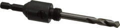 Starrett - 9/16 to 1-3/16" Tool Diam Compatibility, Straight Shank, Stainless Steel Integral Pilot Drill, Hole Cutting Tool Arbor - 1/4" Min Chuck, Hex Shank Cross Section, Threaded Shank Attachment, For SH, DH, CT & D Hole Saws - USA Tool & Supply