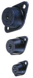 Tech Products - 3/8-16 Bolt Thread, 3-7/8" Long x 2-3/8" Wide x 1-3/4" High Double Deflection Stud Mount Leveling Pad & Mount - 135 Max Lb Capacity, 1-3/4" Base Diam - USA Tool & Supply